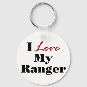 I Love My Ranger Keychain
