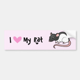 I Love My Rat Bumper Sticker