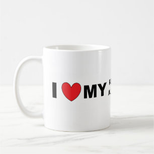 i love my red merle mini aussie coffee mug
