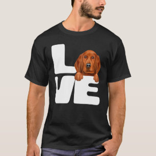 I Love My Redbone Coonhound Dog T-Shirt