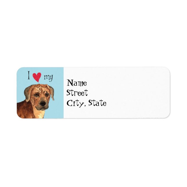 I Love my Rhodesian Ridgeback (Front)