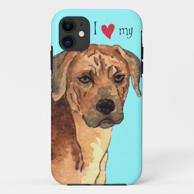 I Love my Rhodesian Ridgeback Case-Mate iPhone Case (Back)