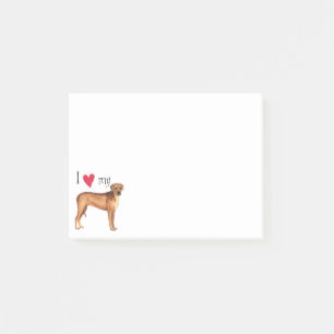 I Love my Rhodesian Ridgeback Post-it Notes