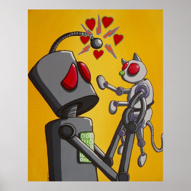I love my robot kitty poster (Front)