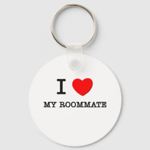 I Love My Roommate Keychain