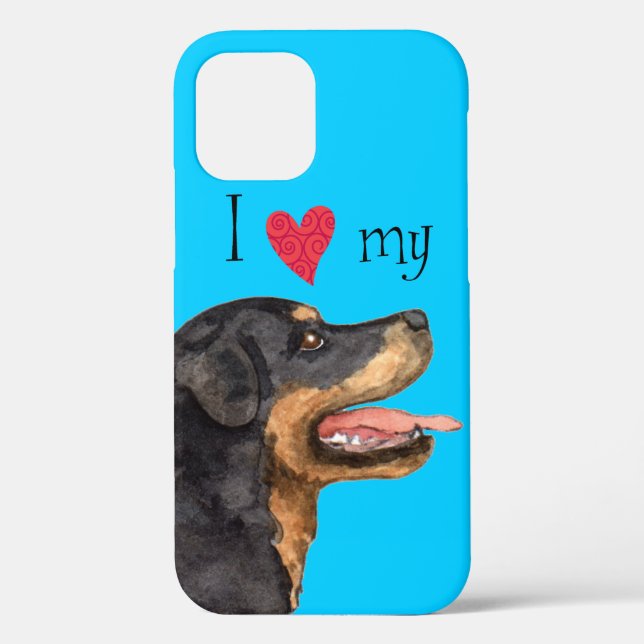 I Love my Rottweiler  Case-Mate iPhone Case (Back)