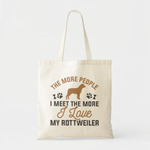I Love My Rottweiler Tote Bag