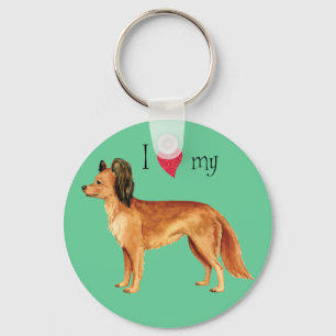 I Love my Russian Toy Keychain