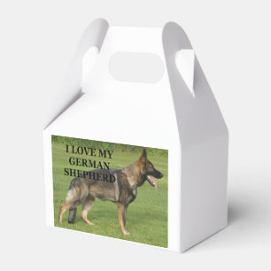 I love my sable german shepherd favor box