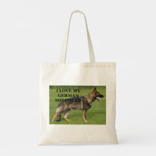 I love my sable german shepherd tote bag