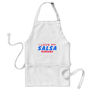 I Love My Salsa Husband Standard Apron