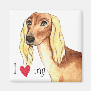 I Love my Saluki Magnet