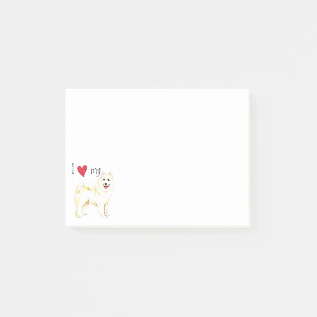 I Love my Samoyed Post-it Notes (Front)