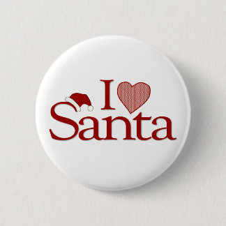 I Love My Santa 2 Inch Round Button