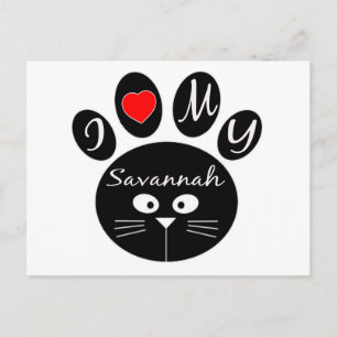 i love my Savannah Postcard