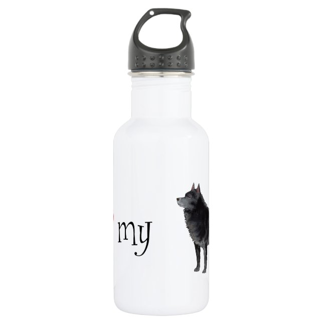 I Love my Schipperke 532 Ml Water Bottle (Front)