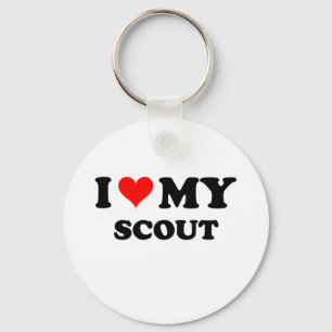I Love My Scout Keychain