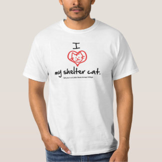 I Love My Shelter Cat T-shirt