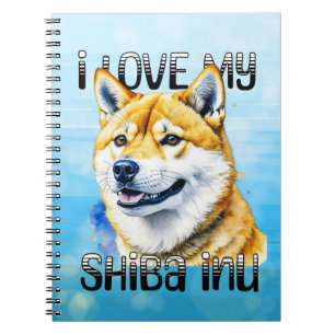 I Love My Shiba Inu   Dog Owner  Notebook