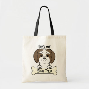 I Love My Shih Tzu Tote Bag