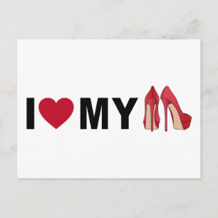 I love my shoes postcard