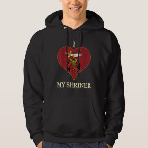 I Love My Shriner Heart Symbol Noble Mason Thanksg Hoodie