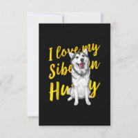 I Love My Siberian Husky | Snow Dog Lover Gift