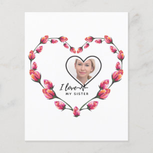 I Love My SISTER - Best Friend Personalized Gift Flyer