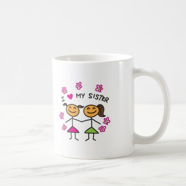 I Love My Sister Coffee Mug (Right)