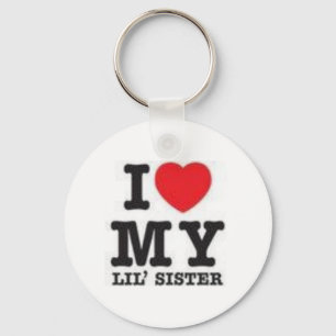 I Love My Sister Keychain