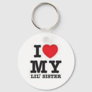 I Love My Sister Keychain