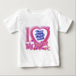 I Love My Sister pink/purple - photo Baby T-Shirt<br><div class="desc">I Love My Sister pink/purple - photo Add your favourite photo to this t-shirt design!</div>