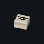 I love my sister rubber stamp<br><div class="desc">I love my sister stamp self inking is the perfect gift to let your sisters know you love them. It is a perfect gift for sister and can be read as a love message to your sister or sarcastic funny one. You choose... I heart mrs sister is a classic</div>