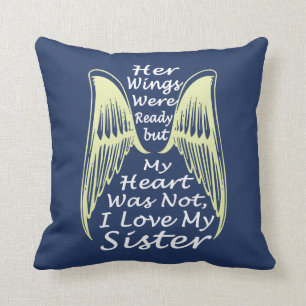 I Love My Sister Throw Pillow