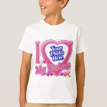 I Love My Sisters pink/purple - photo T-Shirt<br><div class="desc">I Love My Sisters pink/purple - photo Add your favourite photo to this t-shirt design!</div>