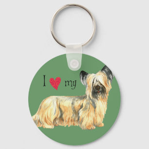 I Love my Skye Terrier Keychain