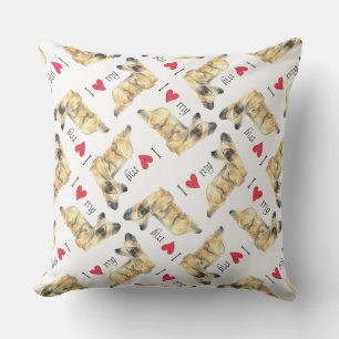 I Love my Skye Terrier Throw Pillow