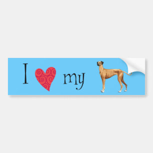 I love my Sloughi Bumper Sticker