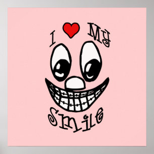 I Love My Smile Customizable Poster