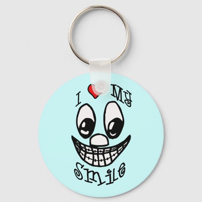 I Love My Smile Keychain (Front)