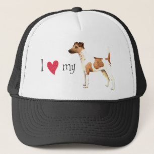I Love my Smooth Fox Terrier Trucker Hat