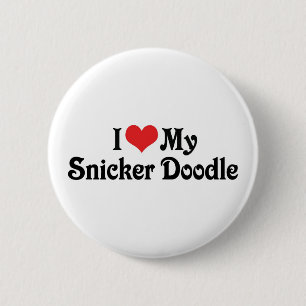 I Love My Snicker Doodle 2 Inch Round Button