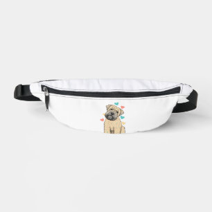 I Love My Soft Coated Wheaten Terrier Dog Heart Fanny Pack