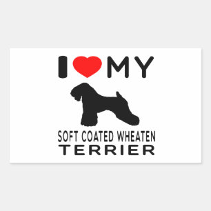I Love My Soft Coated Wheaten Terrier Sticker