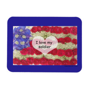 I Love My Soldier Magnet