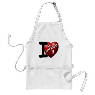 I Love My Soldier Standard Apron