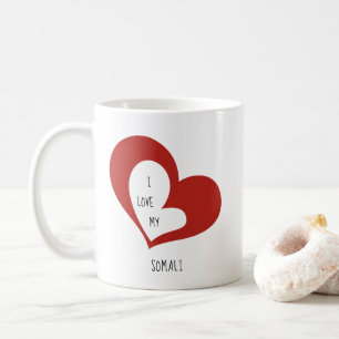 I Love My Somali Cat Coffee Mug