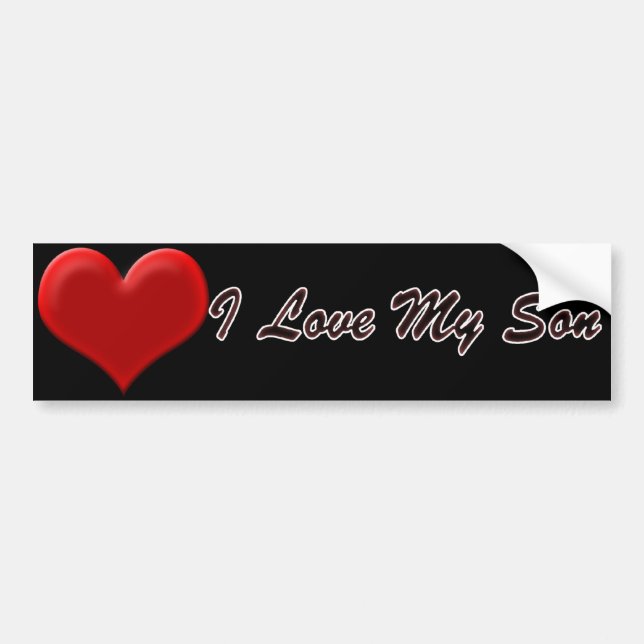 I Love My Son Bumper Sticker (Front)