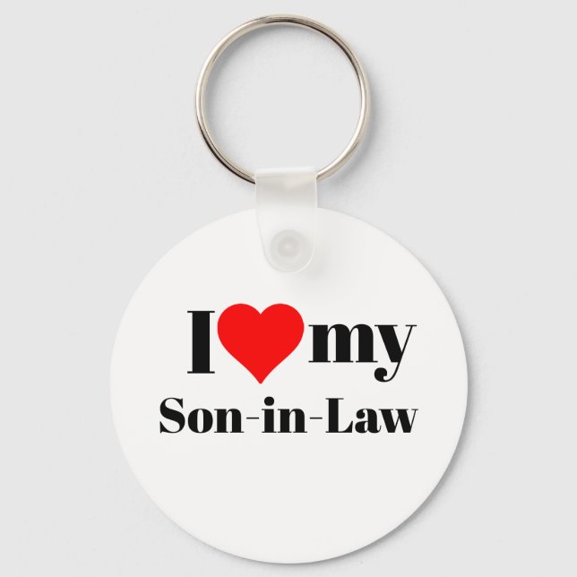 I Love My Son-in-law Keychain (Front)