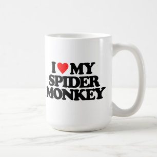 I LOVE MY SPIDER MONKEY COFFEE MUG